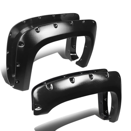 CANTONERAS 07-13 CHEVY SILVERADO 1500, 2500, 3500 - FITS 78", 78.7", 97.6" FLEETSIDE LONG BED MODELS ONLY - POCKET-RIVETED STYLE - TEXTURED - MATTE BLACK