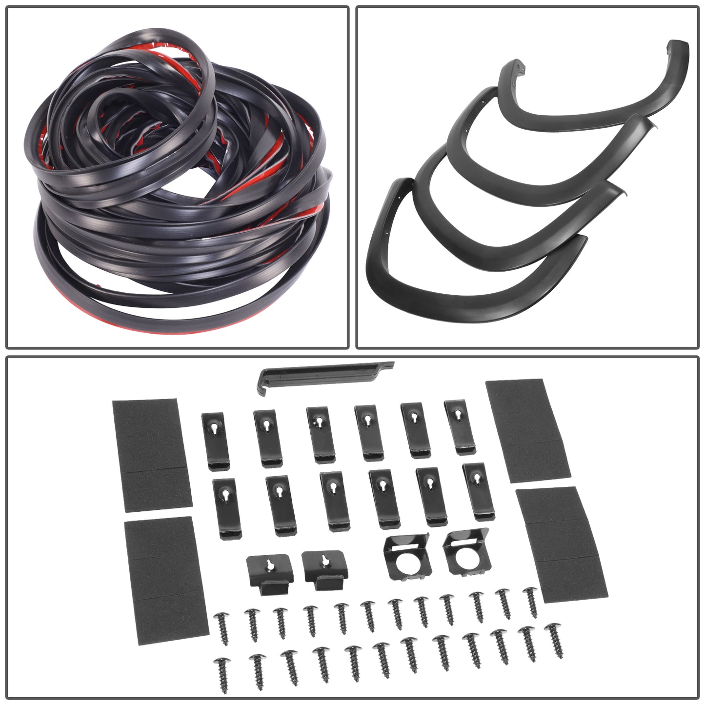 CANTONERAS CHEVROLET SILVERADO 1500 2019-2024 - BLACK