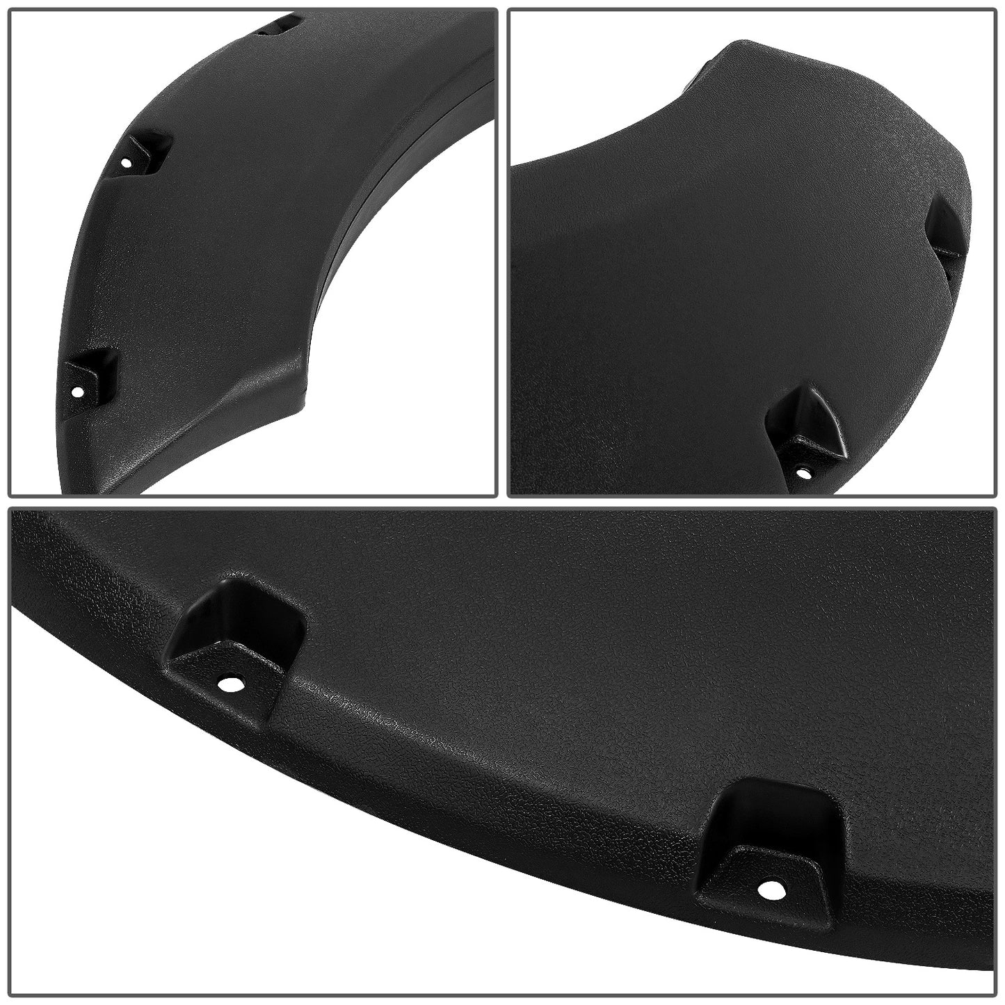 CANTONERAS 11-16 FORD F-250, F-350 SUPER DUTY - POCKET-RIVETED STYLE - TEXTURED - MATTE BLACK