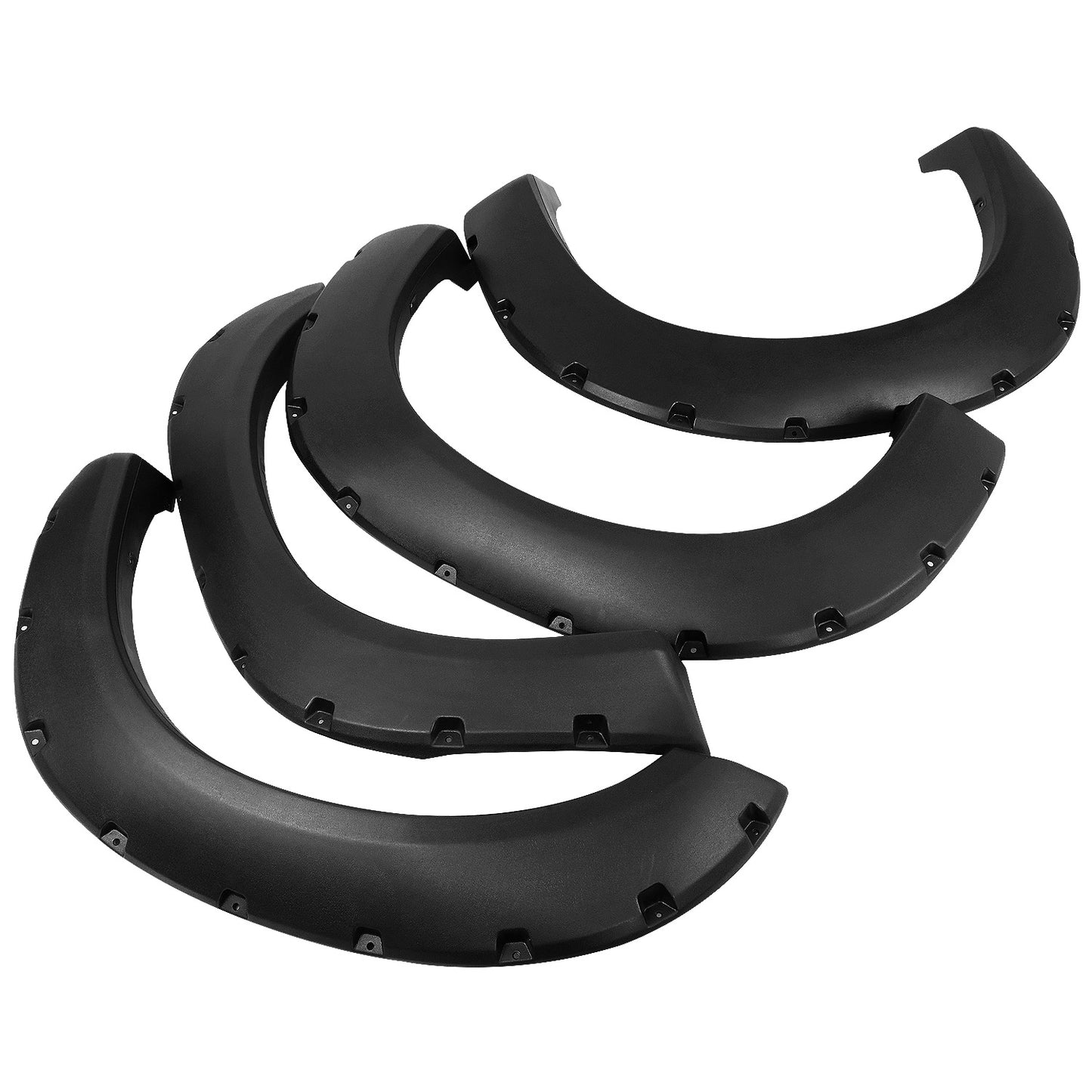 CANTONERAS 11-16 FORD F-250, F-350 SUPER DUTY - POCKET-RIVETED STYLE - TEXTURED - MATTE BLACK