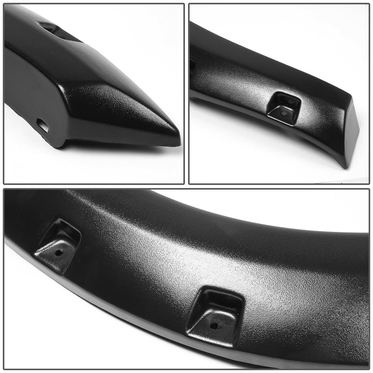 CANTONERAS 99-07 FORD F-250, F-350, F-450 SUPER DUTY - POCKET-RIVETED STYLE - TEXTURED - MATTE BLACK