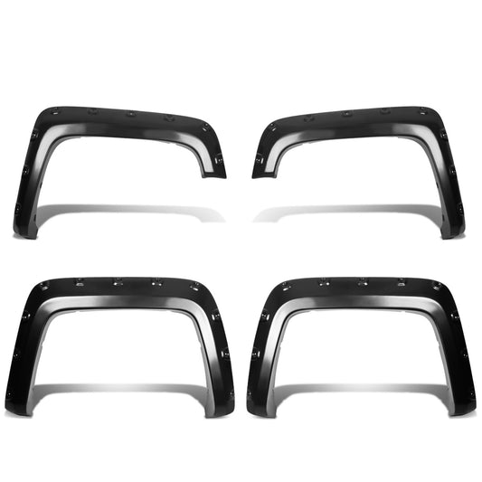 CANTONERAS 14-17 GMC SIERRA 1500 - POCKET-RIVETED STYLE - GLOSSY - BLACK