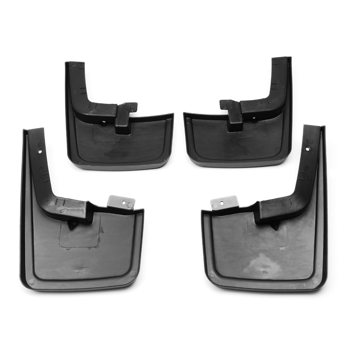SALPICADERAS MUD GUARD FLAPS - 15-18 FORD F-150 - ONLY FITS MODELS WITH OEM WHEEL LIP MOULDING - 4PCS - MATTE BLACK