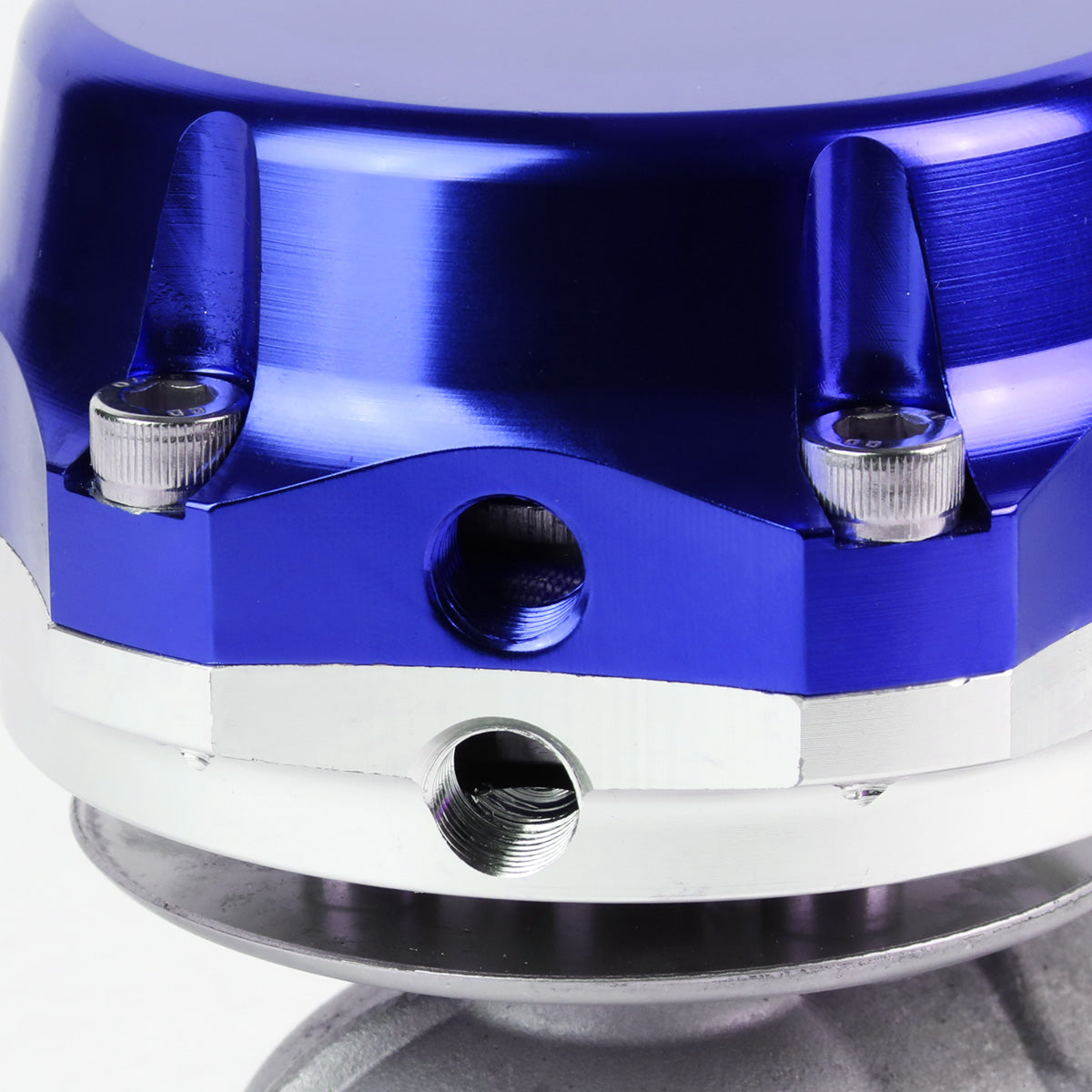 VALVULA DE ALIVIO WASTEGATE - 38MM - CAST STEEL - SHORTY - 7PSI / 13PSI - BLUE