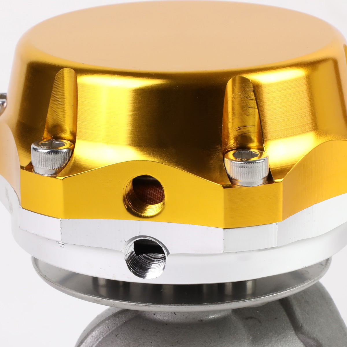 VALVULA DE ALIVIO WASTEGATE - 38MM - CAST STEEL - SHORTY - 7PSI / 13PSI - GOLD