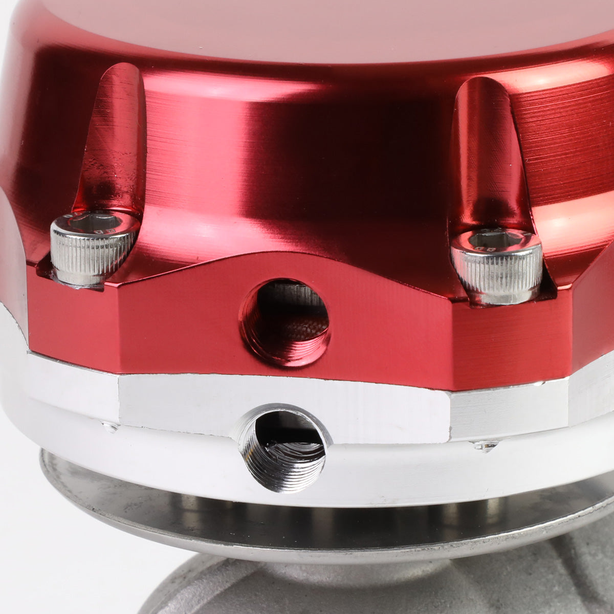 VALVULA DE ALIVIO WASTEGATE - 38MM - CAST STEEL - SHORTY - 7PSI / 13PSI - RED