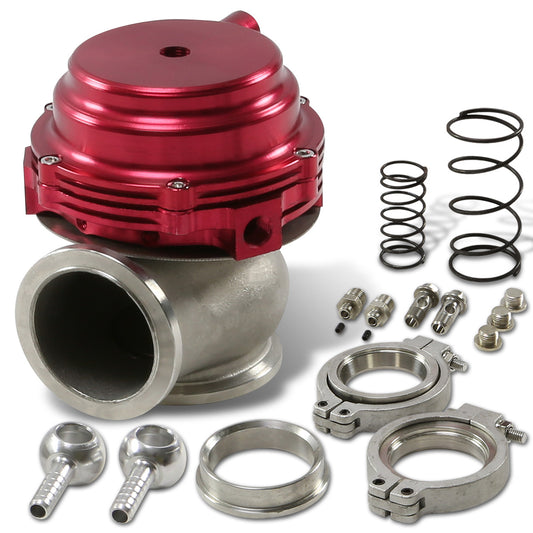 VALVULA DE ALIVIO WASTEGATE - 44MM V-BAND WATER COOLED - RED