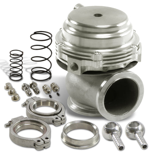 VALVULA DE ALIVIO WASTEGATE - 44MM V-BAND WATER COOLED - SILVER