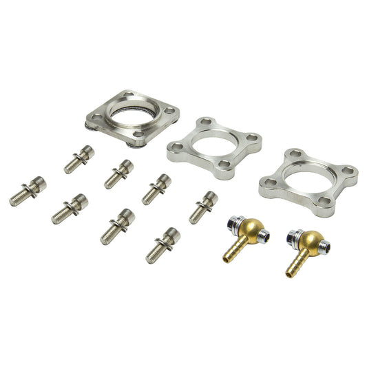 VALVULA DE ALIVIO WASTEGATE - 46MM - 4-BOLT SQUARE FLANGE - RED