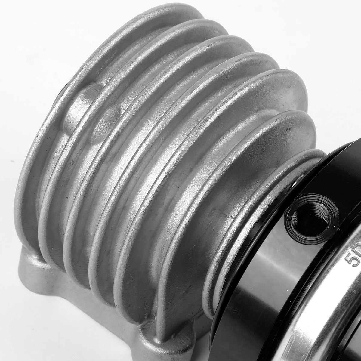 VALVULA DE ALIVIO WASTEGATE - 46MM - 4-BOLT FLANGE - V-BAND TOP - BLACK
