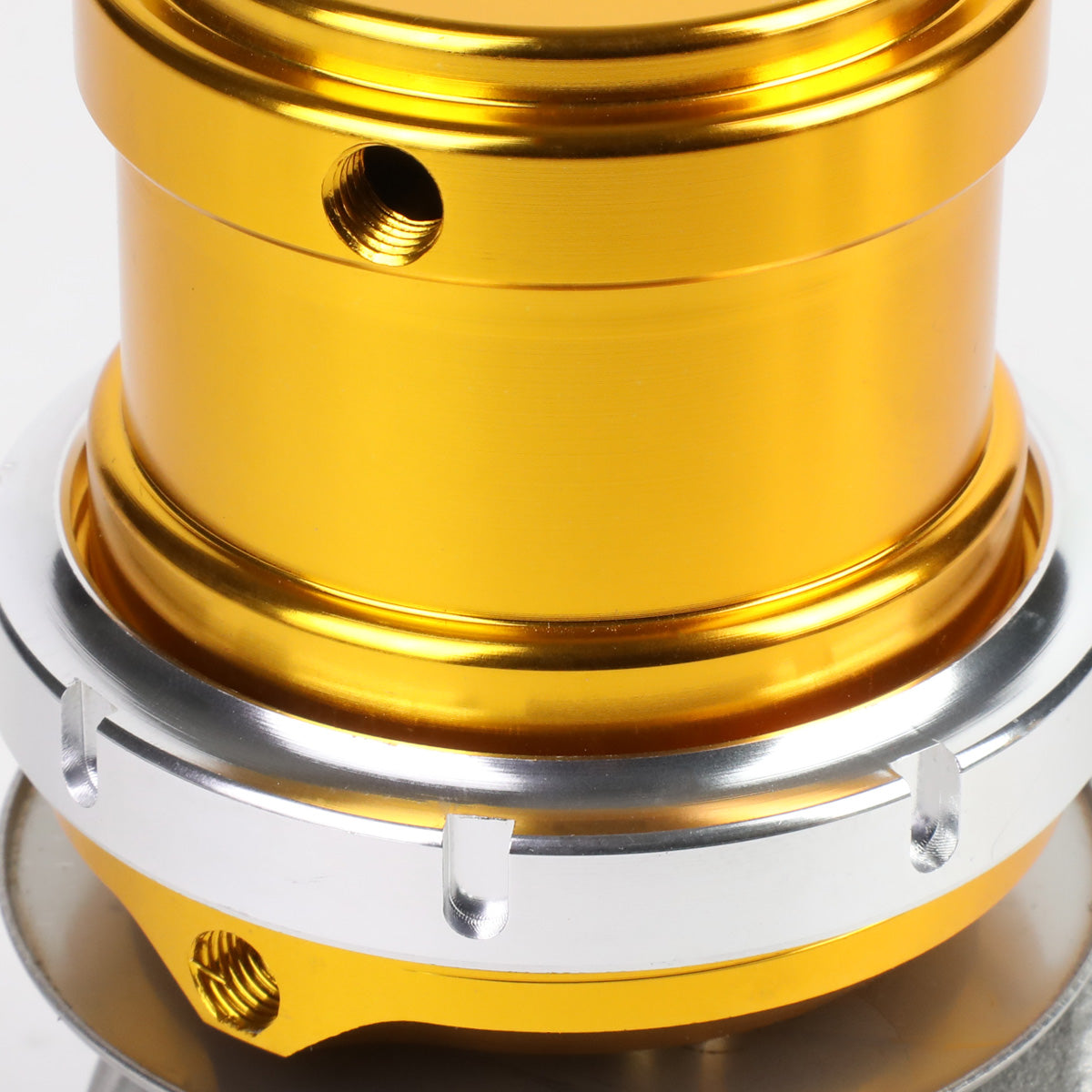 VALVULA DE ALIVIO WASTEGATE - 38MM - CAST STEEL - TALL - V-BAND - 14PSI - GOLD