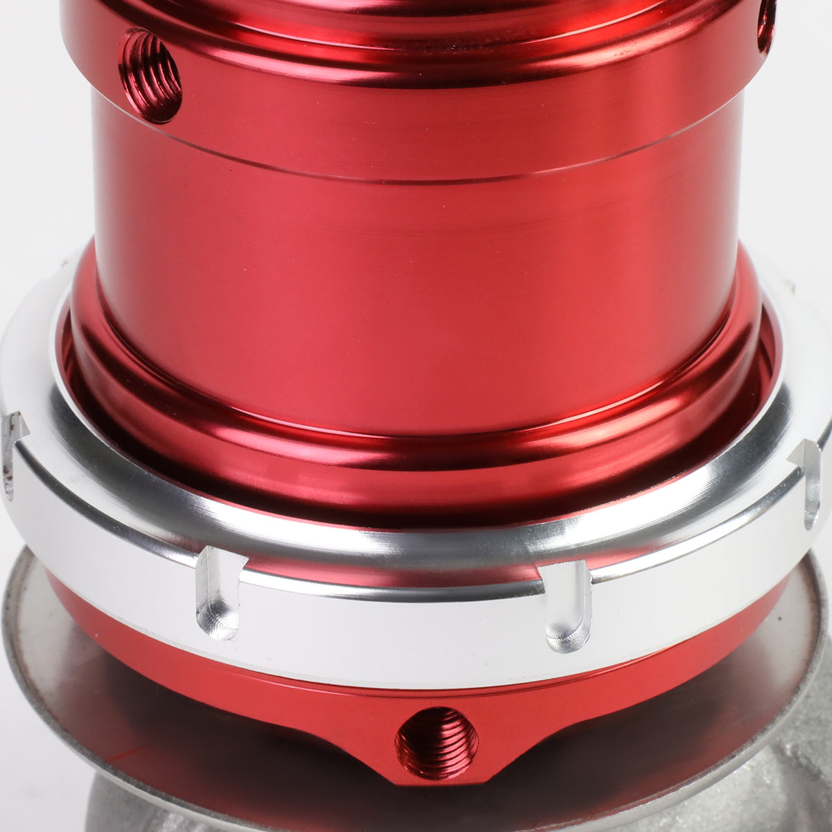VALVULA DE ALIVIO WASTEGATE - 38MM - CAST STEEL - TALL - V-BAND - 14PSI - RED