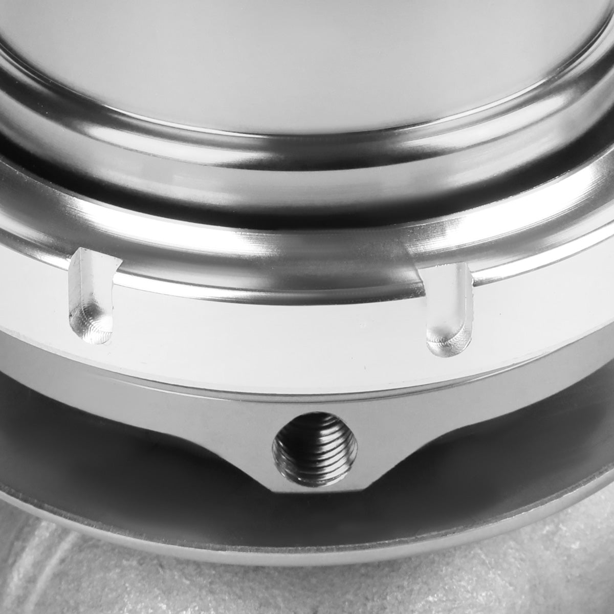 VALVULA DE ALIVIO WASTEGATE - 38MM - CAST STEEL - TALL - V-BAND - 14PSI - SILVER