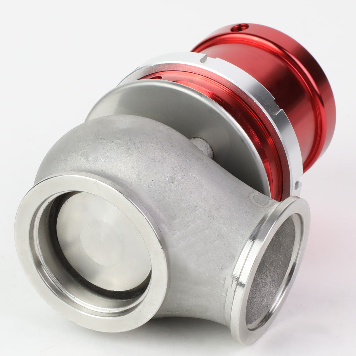 VALVULA DE ALIVIO WASTEGATE - 40MM - CAST STEEL - TALL - V-BAND - 14PSI - RED
