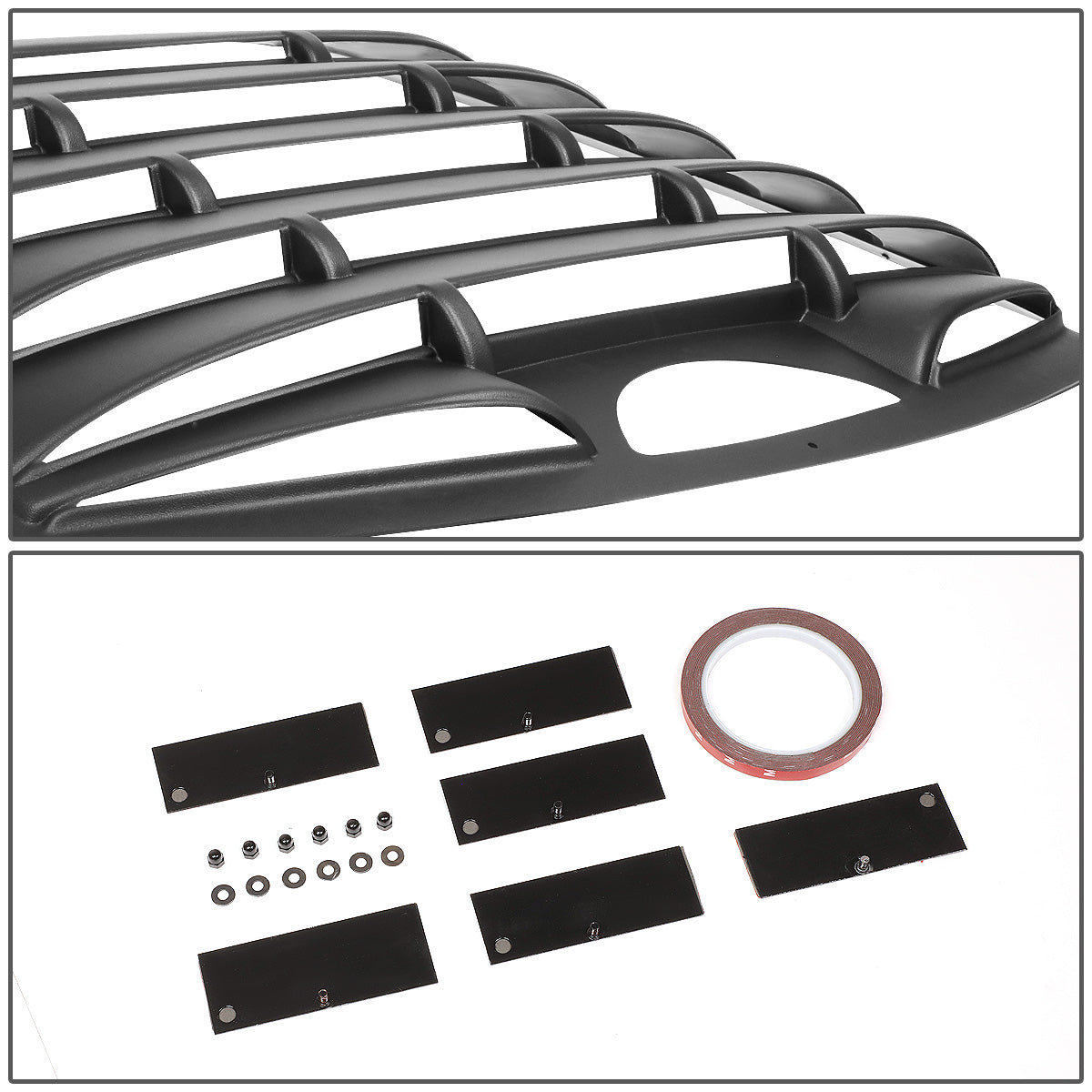 PERSIANA TRASERA REAR WINDOW LOUVER - 95-03 CHEVY CAVALIER, PONTIAC SUNFIRE - FITS 2-DR MODELS ONLY - 1PC - BLACK