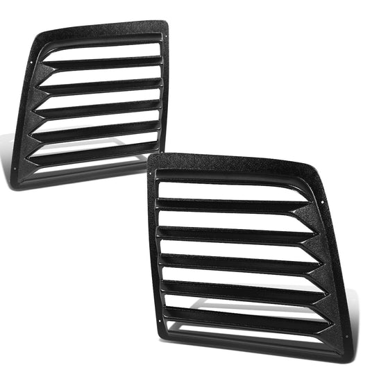 PERSIANA TRASERA REAR WINDOW LOUVER - 97-17 CHEVY EXPRESS 1500, 2500, 3500 / 97-17 GMC SAVANA 1500, 2500, 3500, 4500 - 2PCS - BLACK