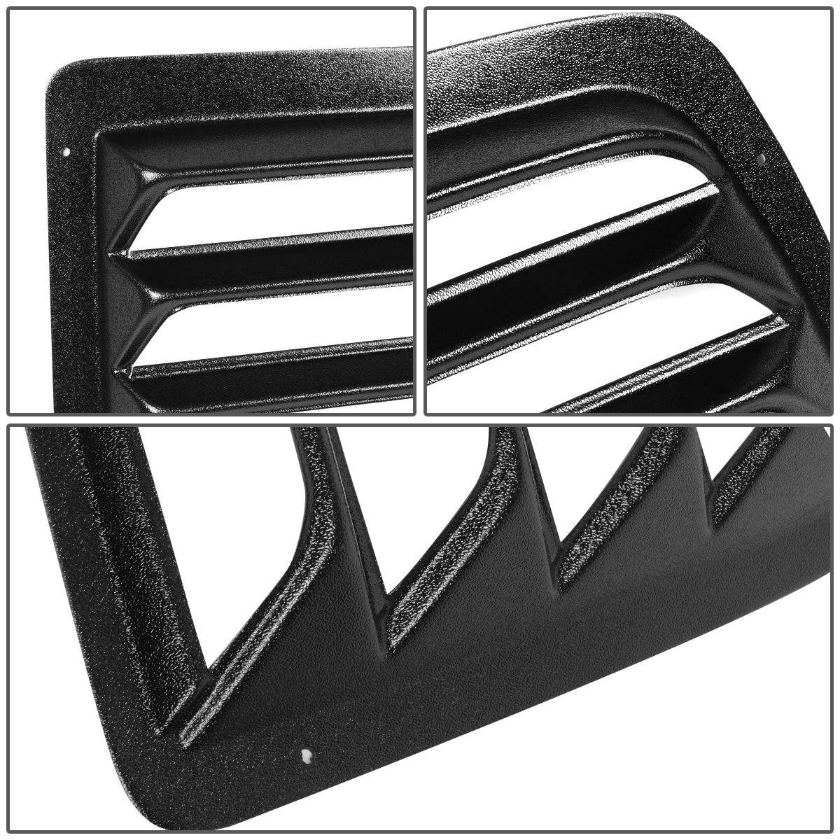 PERSIANA TRASERA REAR WINDOW LOUVER - 97-17 CHEVY EXPRESS 1500, 2500, 3500 / 97-17 GMC SAVANA 1500, 2500, 3500, 4500 - 2PCS - BLACK