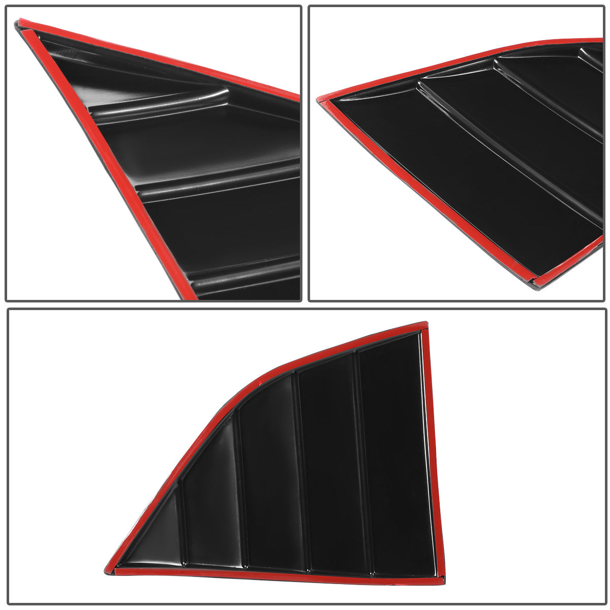 PERSIANA TRASERA SIDE WINDOW LOUVER - 08-19 DODGE CHALLENGER - 2PCS - BLACK