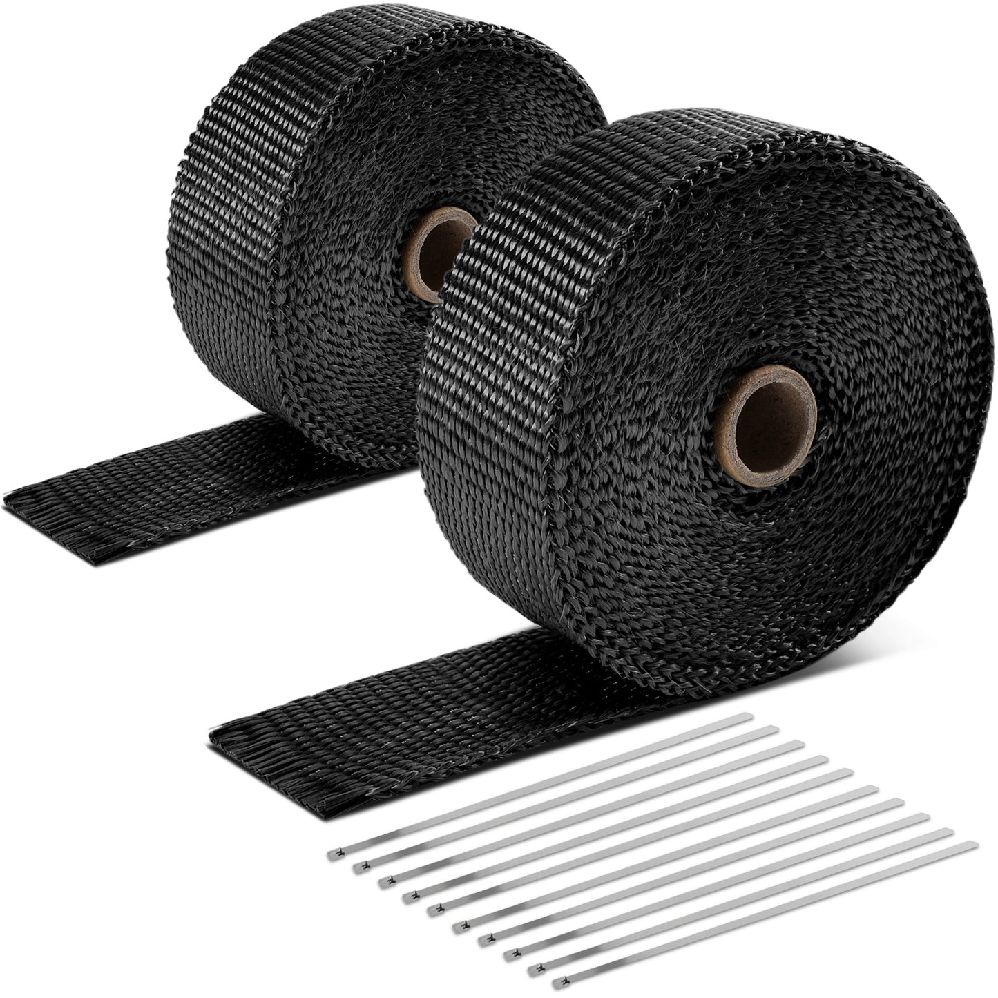 PROTECTOR HEADERS EXHAUST HEAT WRAP - TYPE-2 - 30 FEET - 2" X 30'  - BLACK - 10 ZIP