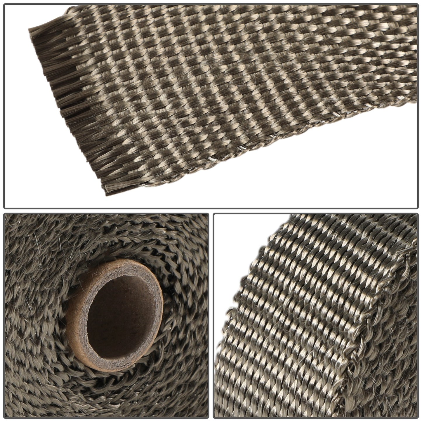 PROTECTOR HEADERS EXHAUST HEAT WRAP - TITANIUM - TYPE-2 - 30 FEET - 2" X 30' - TITANIUM - 10 ZIP