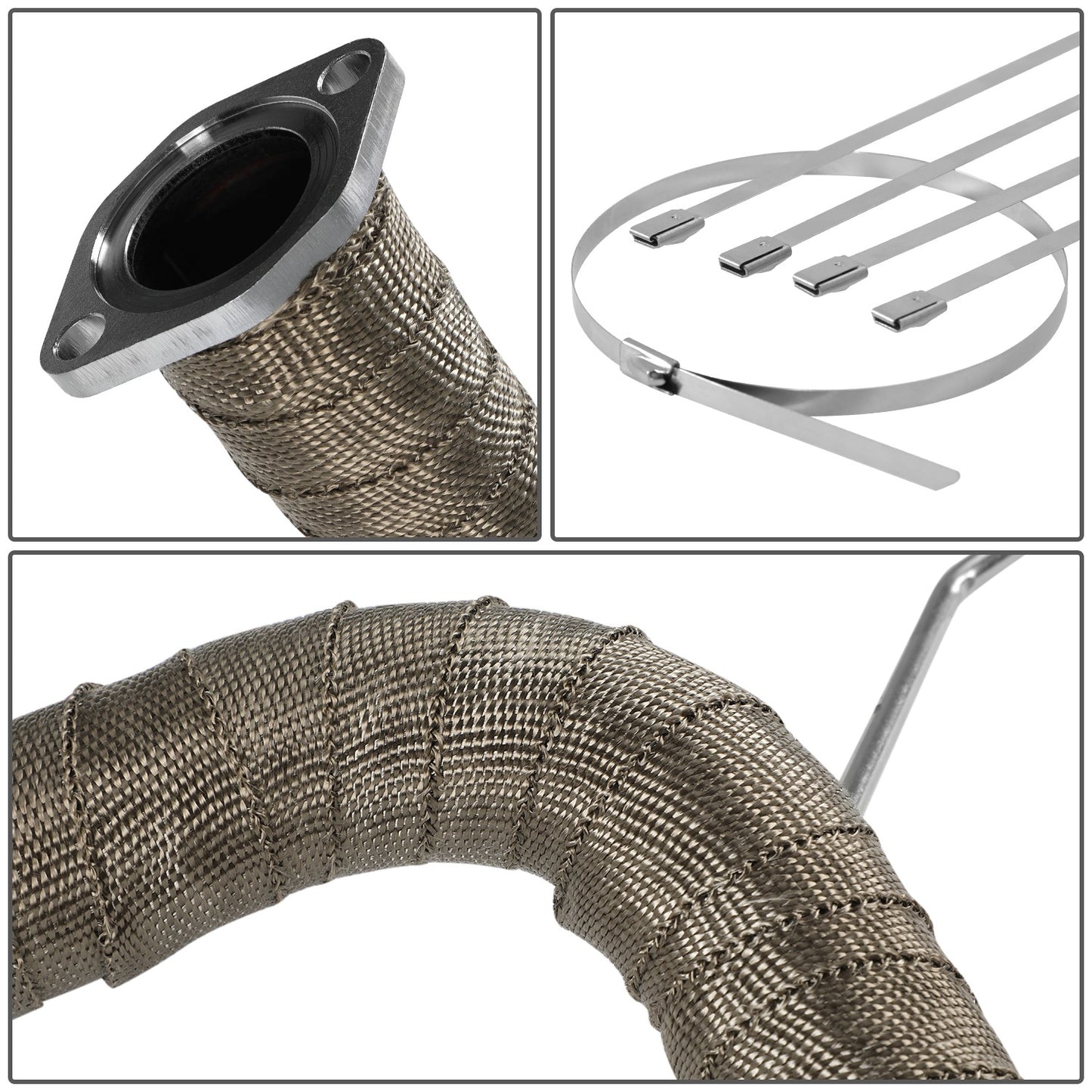 PROTECTOR HEADERS EXHAUST HEAT WRAP - TITANIUM - TYPE-2 - 50 FEET - 2" X 30' - TITANIUM - 10 ZIP
