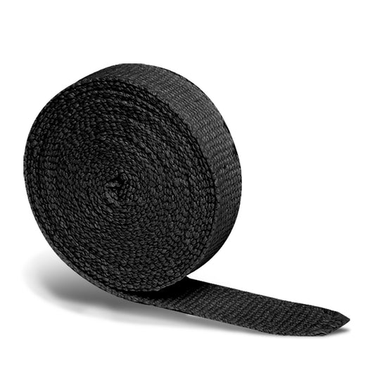 PROTECTOR HEADERS EXHAUST HEAT WRAP - 7.5M - 2" X 1/16" X 25' - BLACK