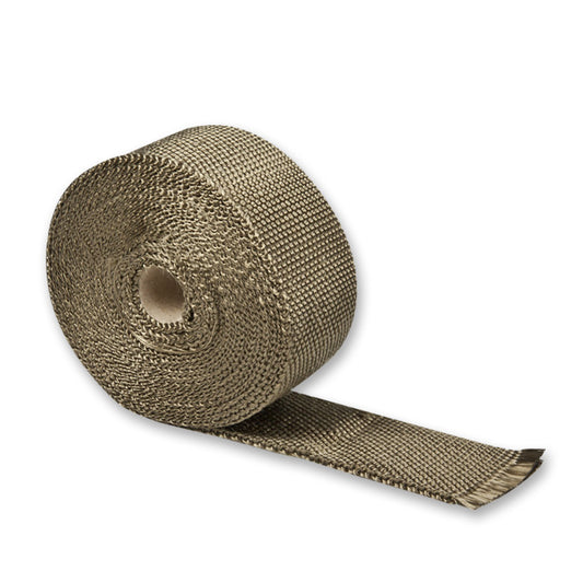 PROTECTOR HEADERS EXHAUST HEAT WRAP - TITANIUM - 7.5M - 2" X 1/16" X 25' - TITANIUM