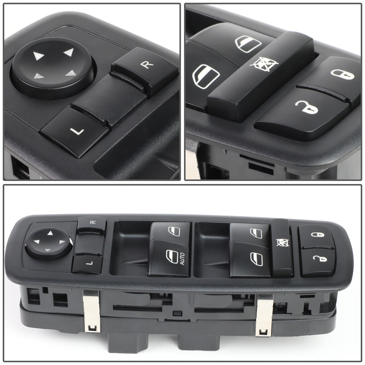 INTERRUPTOR ELEVADOR ELECTRICO 09-10 DODGE JOURNEY / 07-11 DODGE NITRO / 08-12 JEEP LIBERTY - DRIVER SIDE - BLACK