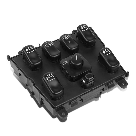 INTERRUPTOR ELEVADOR ELECTRICO 98-03 MERCEDES-BENZ ML320 / 99-01 MERCEDES-BENZ ML430 / 02-03 MERCEDES-BENZ ML500, ML55 - FRONT CENTER - BLACK
