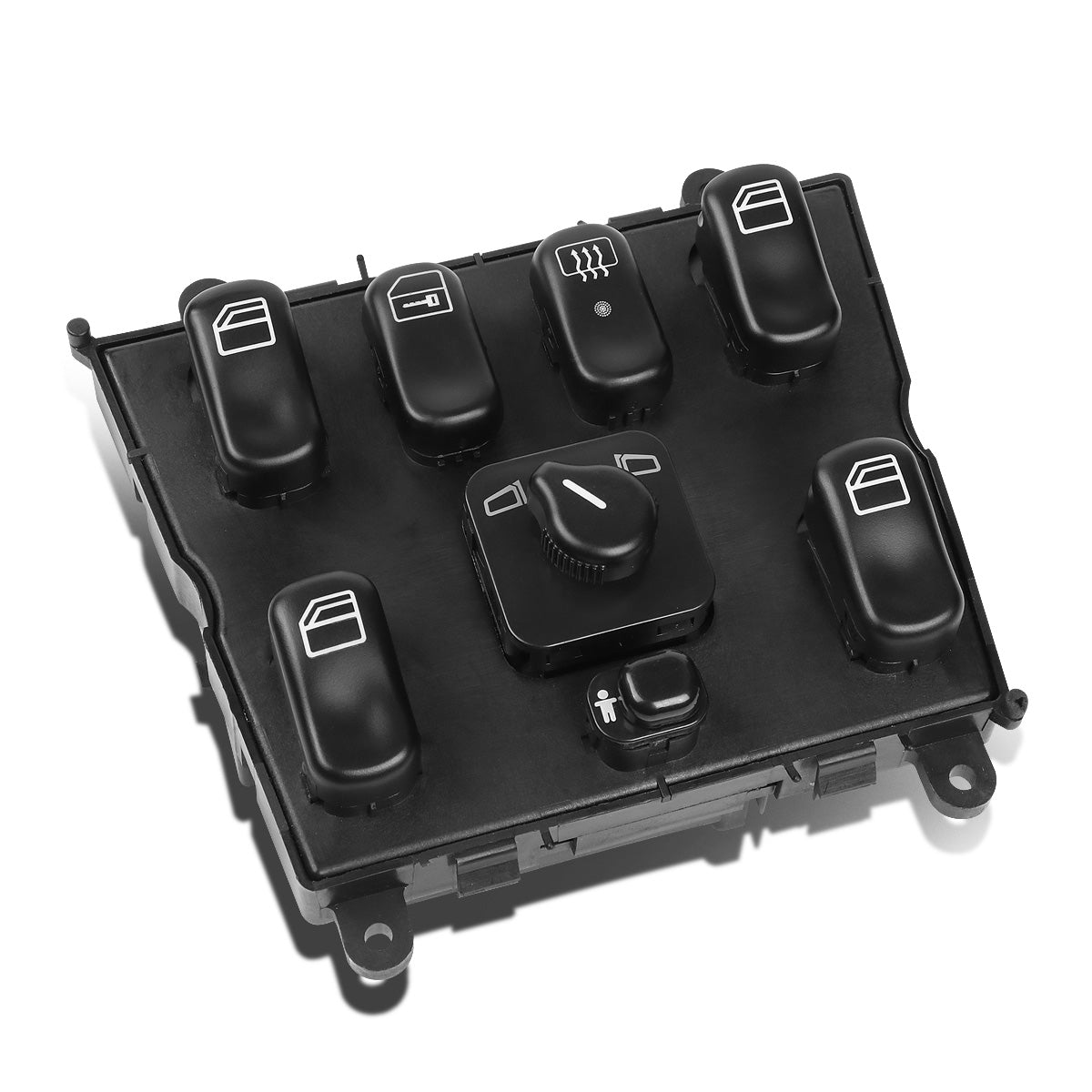 INTERRUPTOR ELEVADOR ELECTRICO 98-03 MERCEDES-BENZ ML320 / 99-01 MERCEDES-BENZ ML430 / 02-03 MERCEDES-BENZ ML500, ML55 - FRONT CENTER - BLACK