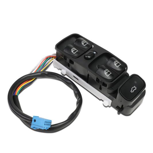 INTERRUPTOR ELEVADOR ELECTRICO 05-07 MERCEDES-BENZ C230 / 01-05 MERCEDES-BENZ C240 / 06-07 MERCEDES-BENZ C280 / 02-04 MERCEDES-BENZ C32 / 01-04 MERCEDES-BENZ C320 / 06-07 MERCEDES-BENZ C350 / 05-06 MERCEDES-BENZ C55 - DRIVER SIDE - BLACK