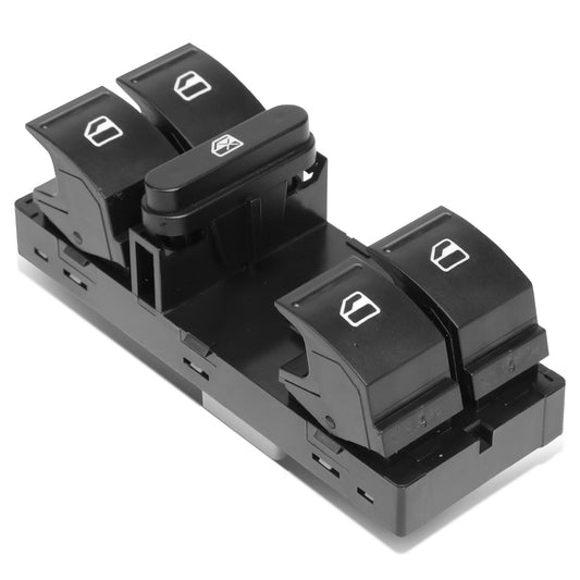 INTERRUPTOR ELEVADOR ELECTRICO 09-17 VOLSKWAGEN CC, VOLKSWAGEN TIGUAN / 10-13 VOLKSWAGEN GOLF / 07-13 VOLKSWAGEN GTI / 05-17 VOLKSWAGEN JETTA / 06-17 VOLKSWAGEN PASSAT / 06-09 VOLKSWAGEN RABBIT - DRIVER SIDE - BLACK
