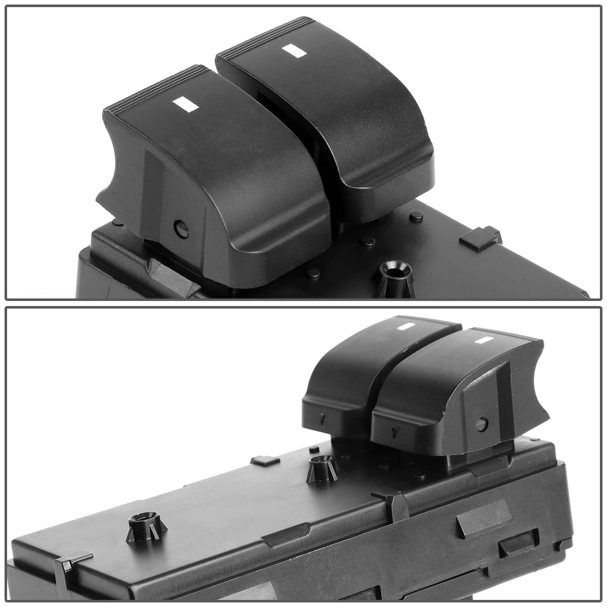 INTERRUPTOR ELEVADOR ELECTRICO 08-11 CHEVY HHR / 07-13 CHEVY SILVERADO 1500, GMC SIERRA 1500 / 07-14 CHEVY SILVERADO 2500, 3500, GMC SIERRA 2500, 3500 - FITS 2-DR MODELS - DRIVER SIDE - BLACK
