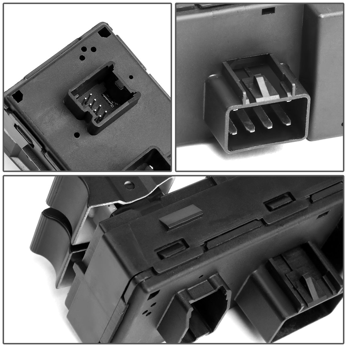 INTERRUPTOR ELEVADOR ELECTRICO 08-11 CHEVY HHR / 07-13 CHEVY SILVERADO 1500, GMC SIERRA 1500 / 07-14 CHEVY SILVERADO 2500, 3500, GMC SIERRA 2500, 3500 - FITS 2-DR MODELS - DRIVER SIDE - BLACK