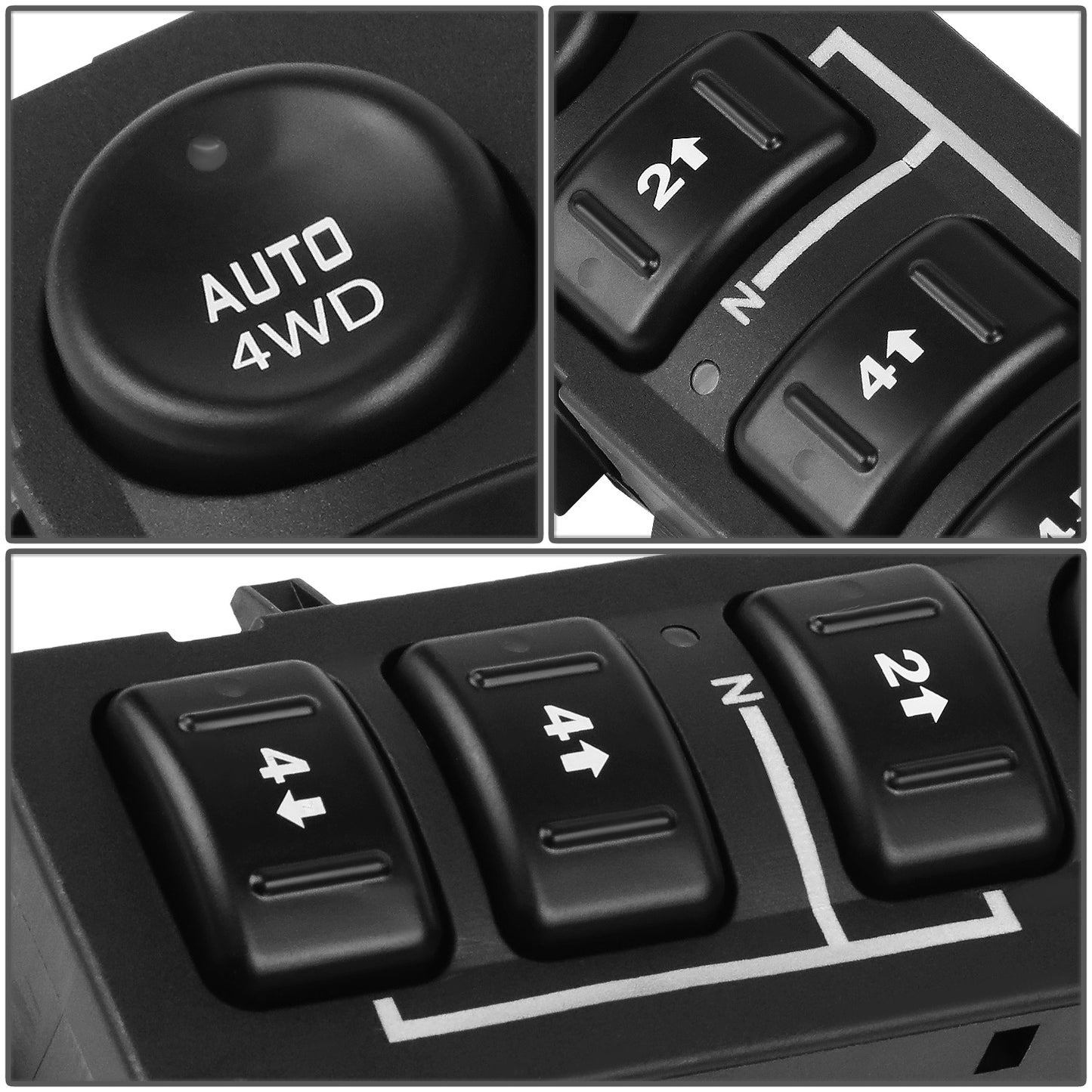 INTERRUPTOR ELEVADOR ELECTRICO 4X4 CONTROL SWITCH - 03-06 CADILLAC ESCALADE, ESV, EXT, CHEVY AVALANCHE 1500, AVALANCHE 2500, CHEVY SILVERADO 1500, CHEVY SILVERADO 2500, CHEVY SUBURBAN 1500, SUBURBAN 2500, CHEVY TAHOE , GMC SIERRA 1500, SIERRA 2500, GMC