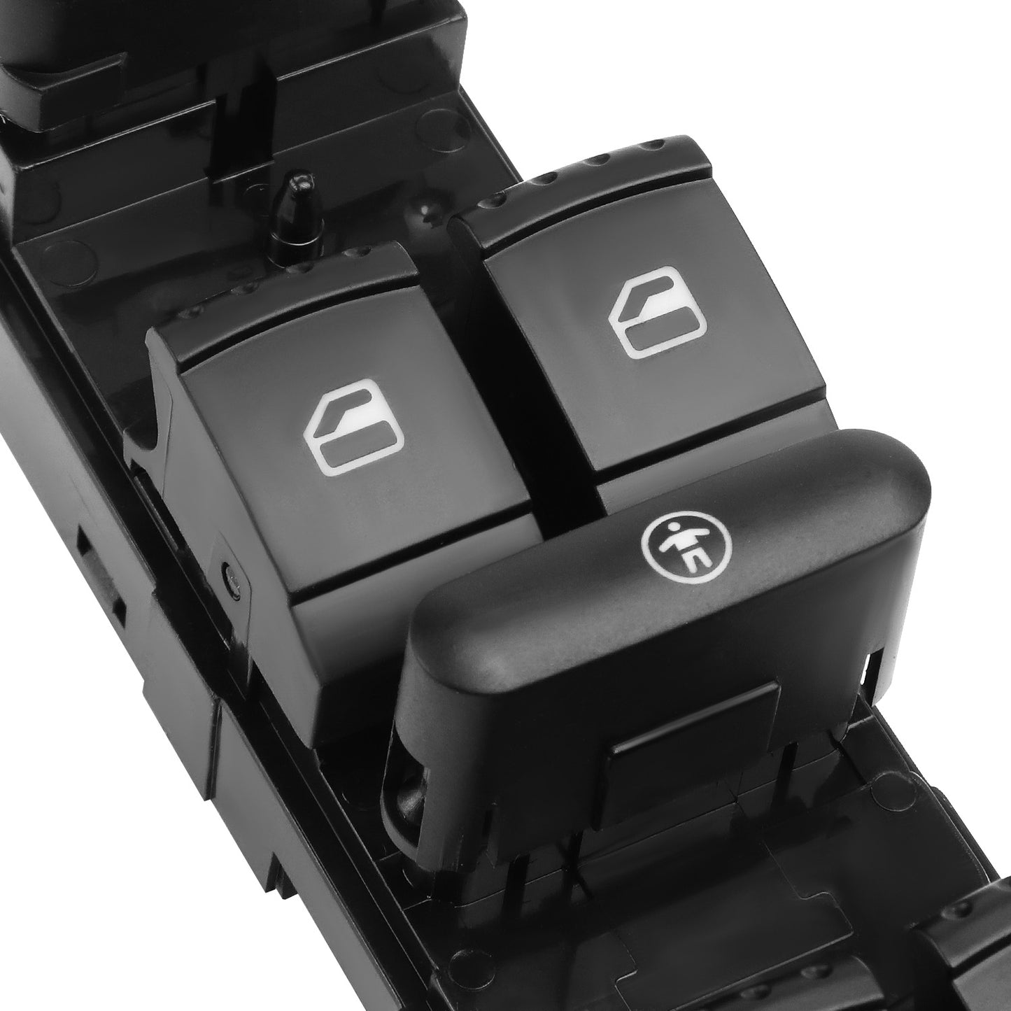 INTERRUPTOR ELEVADOR ELECTRICO 2005 VOLKSWAGEN BORA / 11-15 VOLKSWAGEN CLASICO / 2010 VOLKSWAGEN GLI / 99-10 VOLKSWAGEN JETTA / 07-09 VOLKSWAGEN JETTA CITY / 99-05 VOLKSWAGEN PASSAT - FITS 4-DR MODELS - DRIVER SIDE - BLACK