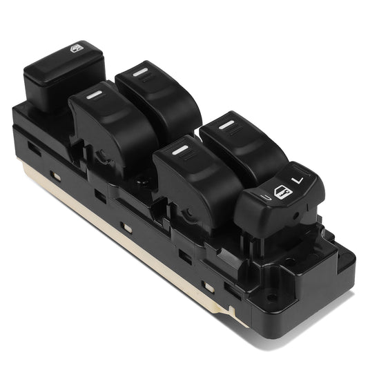 INTERRUPTOR ELEVADOR ELECTRICO 04-12 CHEVY COLORADO, GMC CANYON / 06-10 HUMMER H3 / 09-10 HUMMER H3T / 2206 ISUZU I-350 / 07-08 ISUZU I-370 - FITS CREW CAB MODELS ONLY - DRIVER SIDE - BLACK