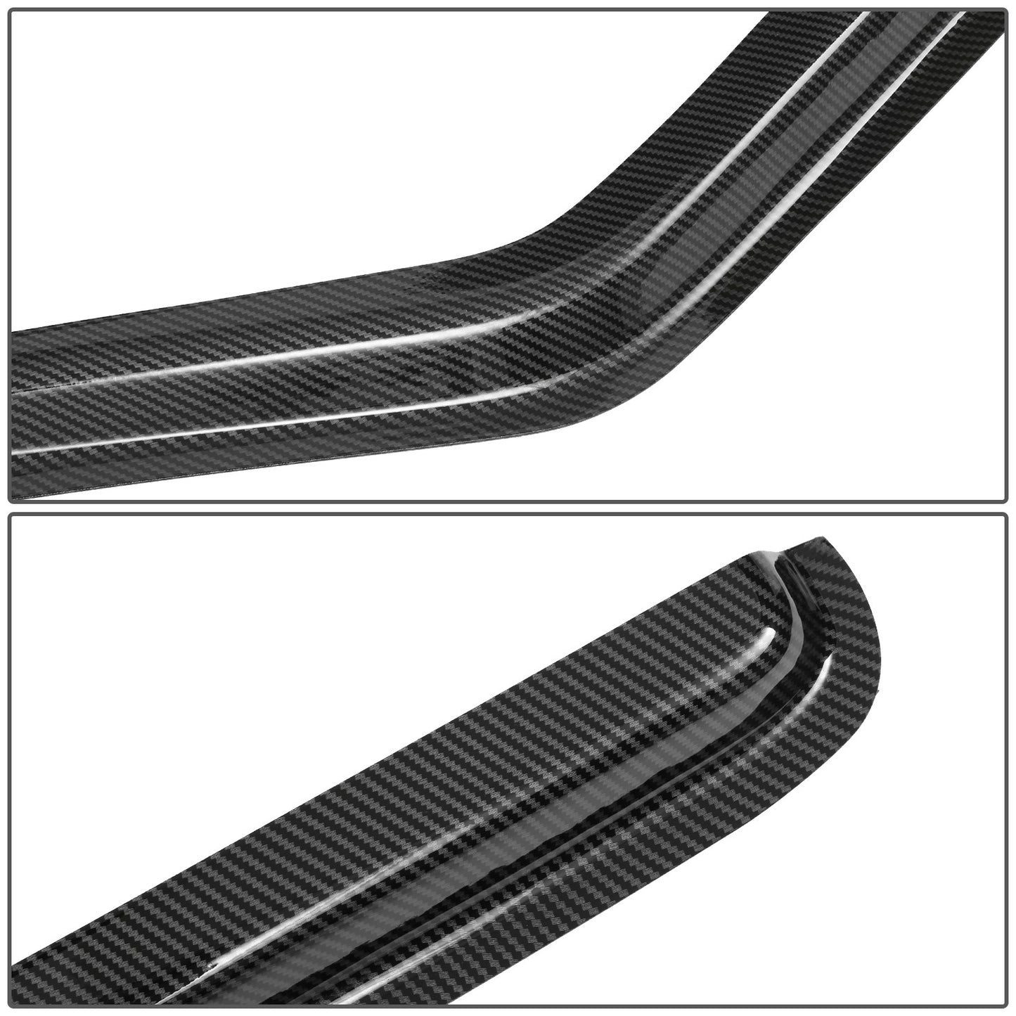 PROTECTOR DE VENTANA WINDOW VISORS - 94-03 GMC SONOMA / 94-03 CHEVROLET S10 / 95-02 CHEVROLET BLAZER / 95-01 GMC JIMMY - CARBON FIBER PATTERN STYLING - 2PCS - BLACK