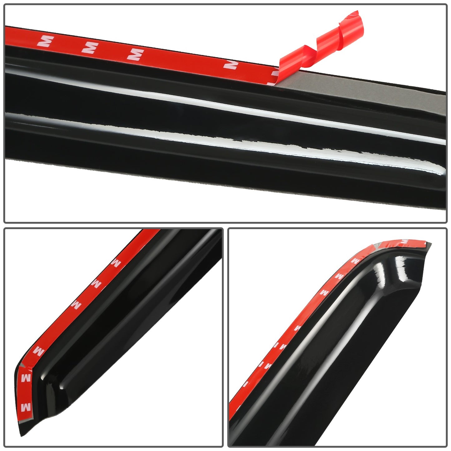 PROTECTOR DE VENTANA WINDOW VISORS - 94-03 GMC SONOMA / 94-03 CHEVROLET S10 / 95-02 CHEVROLET BLAZER / 95-01 GMC JIMMY - CARBON FIBER PATTERN STYLING - 2PCS - BLACK
