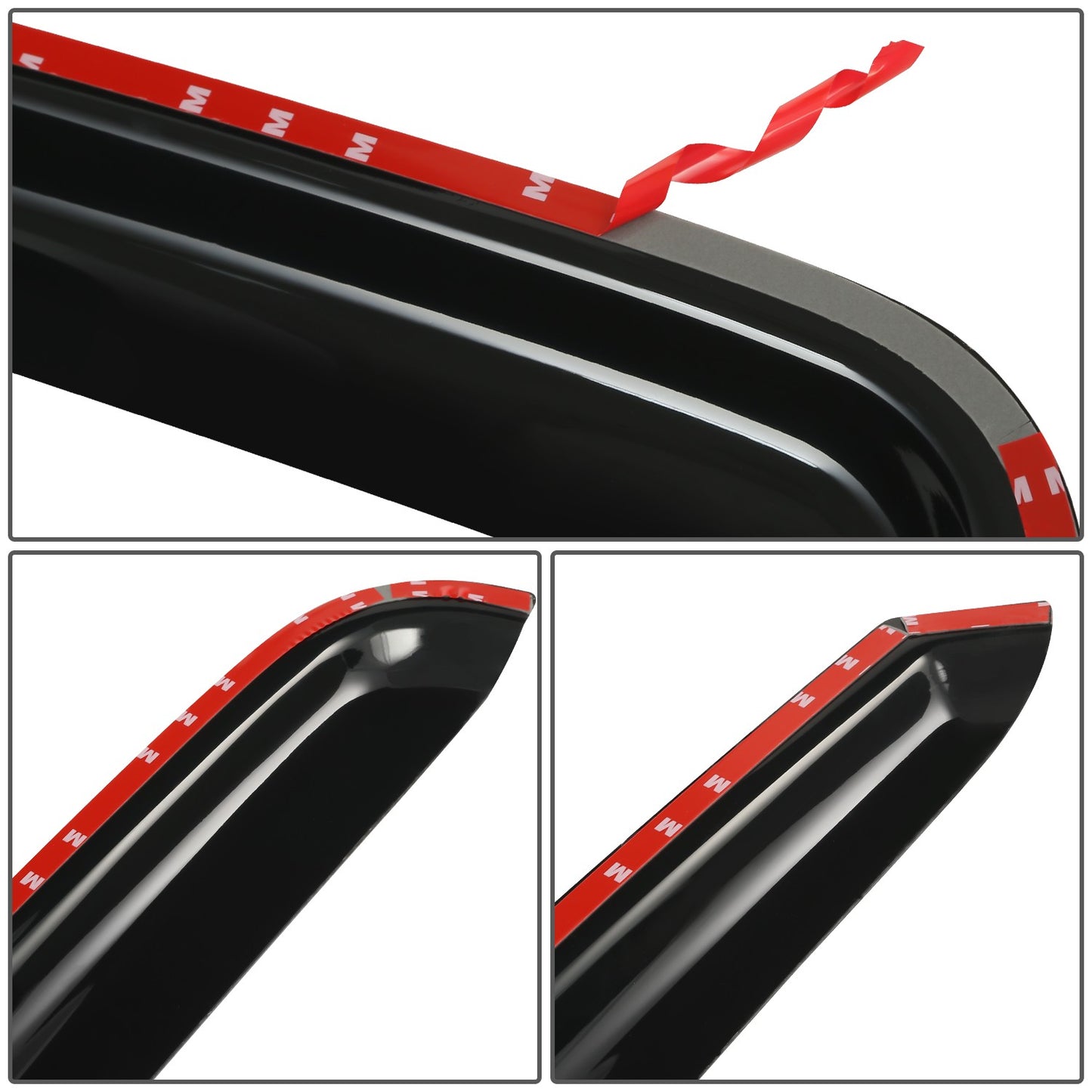 PROTECTOR DE VENTANA WINDOW VISORS - 99-06 CHEVY SILVERADO 1500 2500 3500 / 99-06 GMC SIERRA 1500 2500 3500 / 07 CHEVY SILVERADO 1500 2500 3500 CLASSIC / 07 GMC SIERRA 1500 2500 3500 CLASSIC - FITS STANDARD CAB MODELS - CARBON FIBER PATTERN STYLING - 2PCS