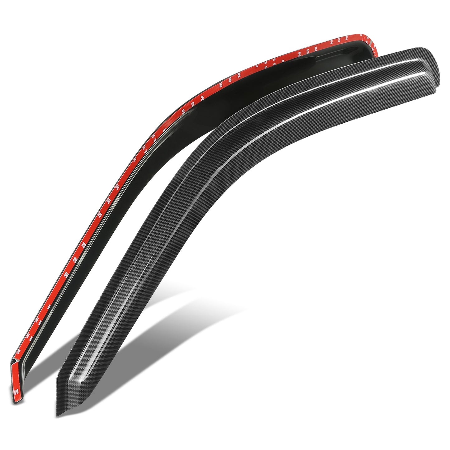 PROTECTOR DE VENTANA WINDOW VISORS - 99-06 CHEVY SILVERADO 1500 2500 3500 / 99-06 GMC SIERRA 1500 2500 3500 / 07 CHEVY SILVERADO 1500 2500 3500 CLASSIC / 07 GMC SIERRA 1500 2500 3500 CLASSIC - FITS STANDARD CAB MODELS - CARBON FIBER PATTERN STYLING - 2PCS