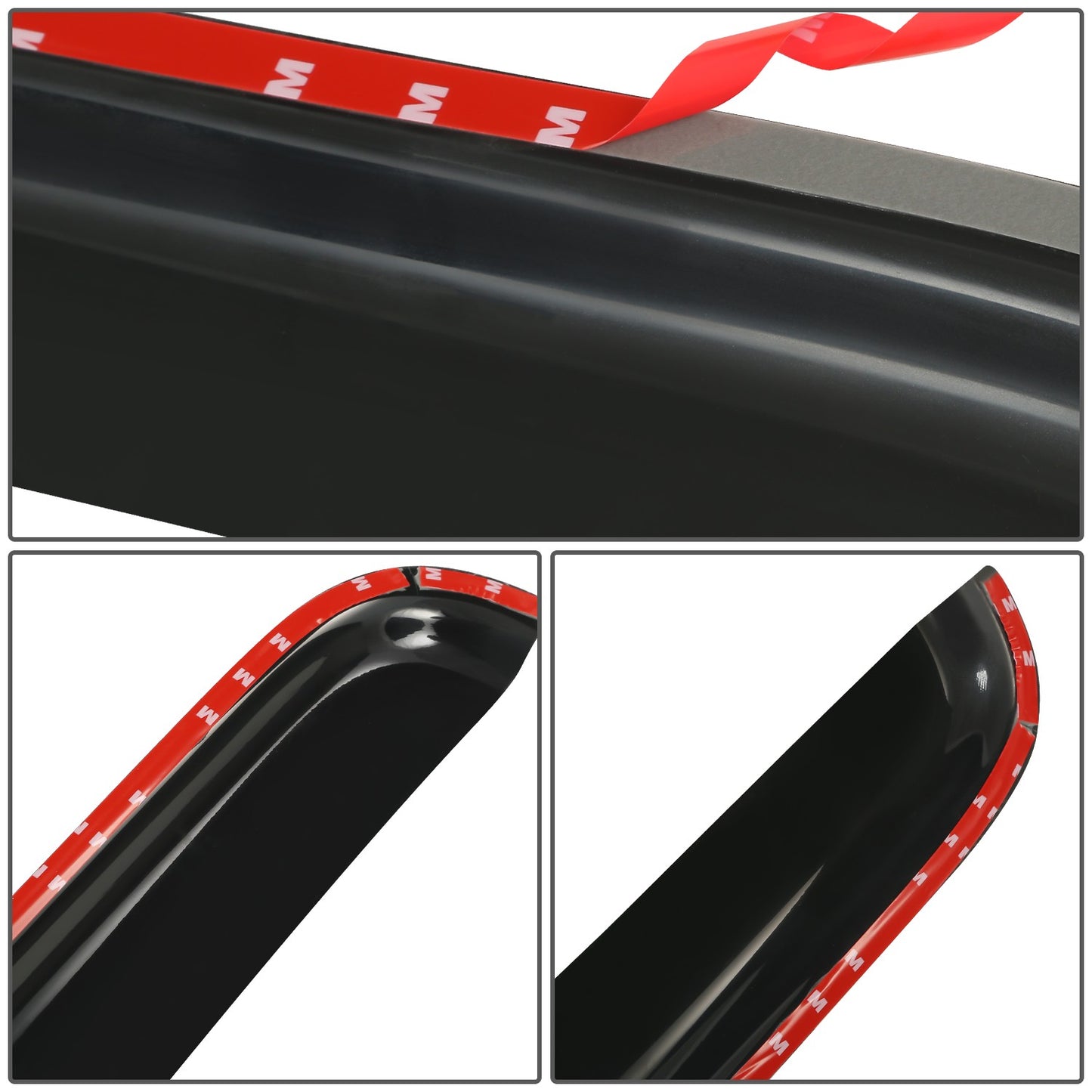 PROTECTOR DE VENTANA WINDOW VISORS - 04-09 DODGE DURANGO - CARBON FIBER PATTERN STYLING - 4PCS - BLACK