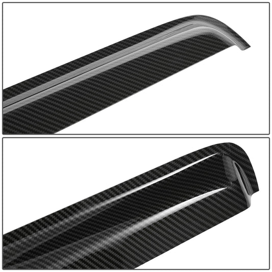 PROTECTOR DE VENTANA WINDOW VISORS - 02-08 DODGE RAM 1500 / 03-09 DODGE RAM 2500 / 03-09 DODGE RAM 3500 - FITS CREW CAB MODELS - CARBON FIBER PATTERN STYLING - 4PCS - BLACK