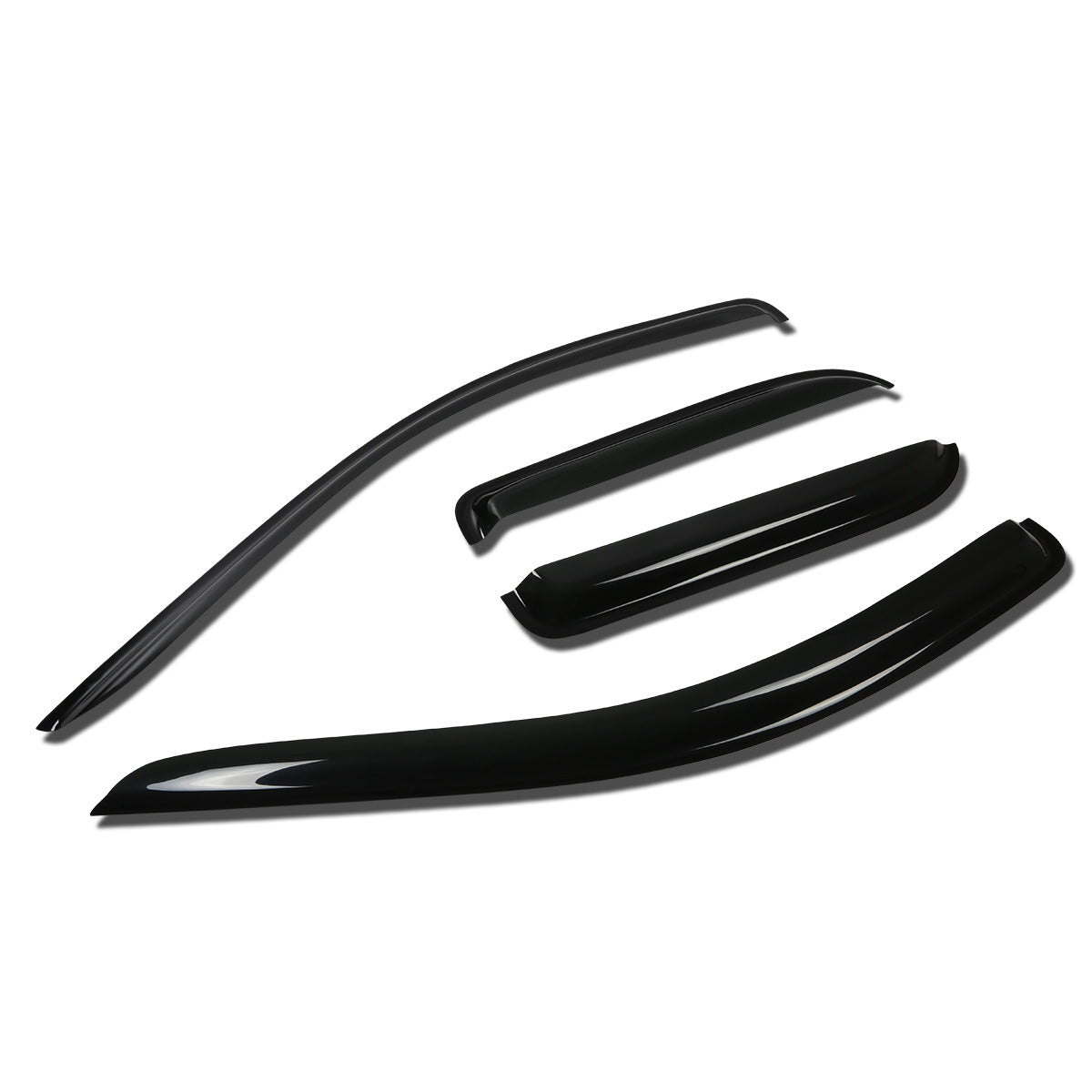 PROTECTOR DE VENTANA WINDOW VISORS - 02-09 DODGE RAM 1500, RAM 2500, RAM 3500 - 4PCS - CREW CAB - DARK SMOKE