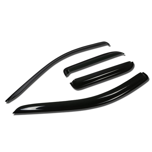 PROTECTOR DE VENTANA WINDOW VISORS - 02-09 DODGE RAM 1500, RAM 2500, RAM 3500 - 4PCS - CREW CAB - DARK SMOKE