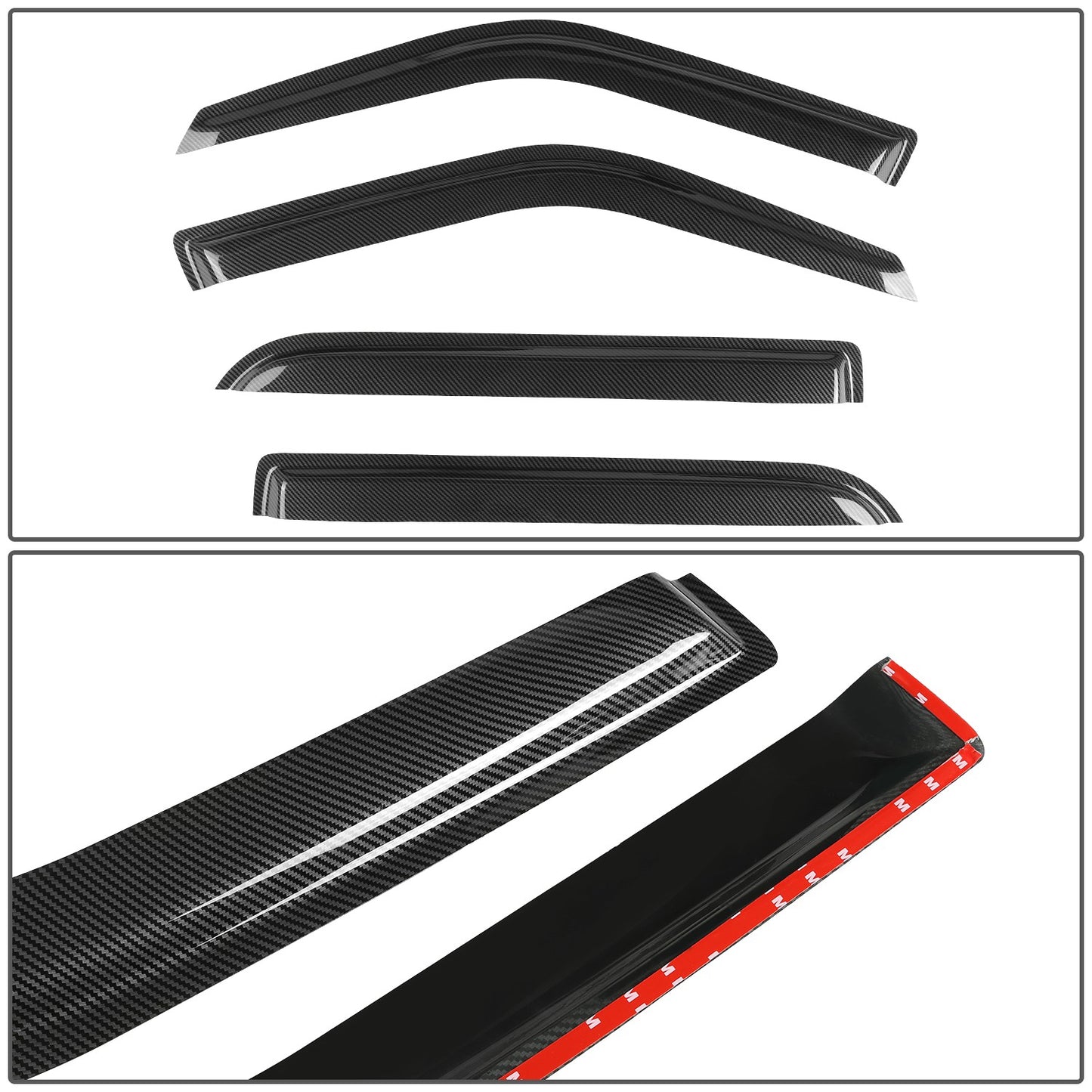 PROTECTOR DE VENTANA WINDOW VISORS - FORD EXPEDITION 1997-2017 / LINCOLN NAVIGATOR 1998-2017 - 4PCS - BLACK