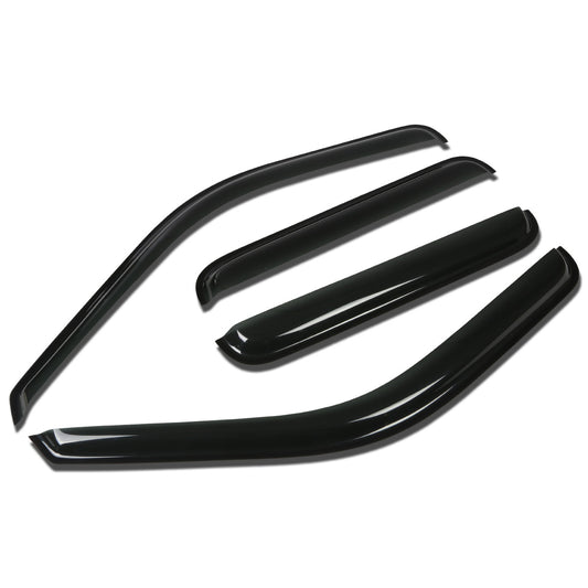 PROTECTOR DE VENTANA WINDOW VISORS - 99-16 FORD F-250, F-350, F-450, F-550 - SUPER DUTY - 4PCS - CREW CAB - DARK SMOKE