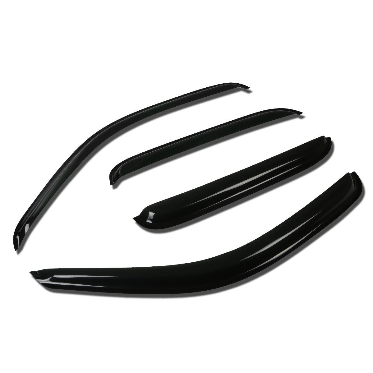 PROTECTOR DE VENTANA WINDOW VISORS - 01-04 TOYOTA TACOMA - 4PCS - CREW CAB - DARK SMOKE