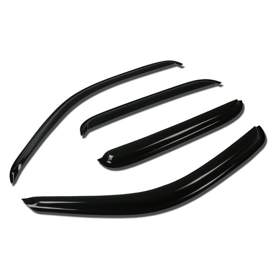 PROTECTOR DE VENTANA WINDOW VISORS - 01-04 TOYOTA TACOMA - 4PCS - CREW CAB - DARK SMOKE