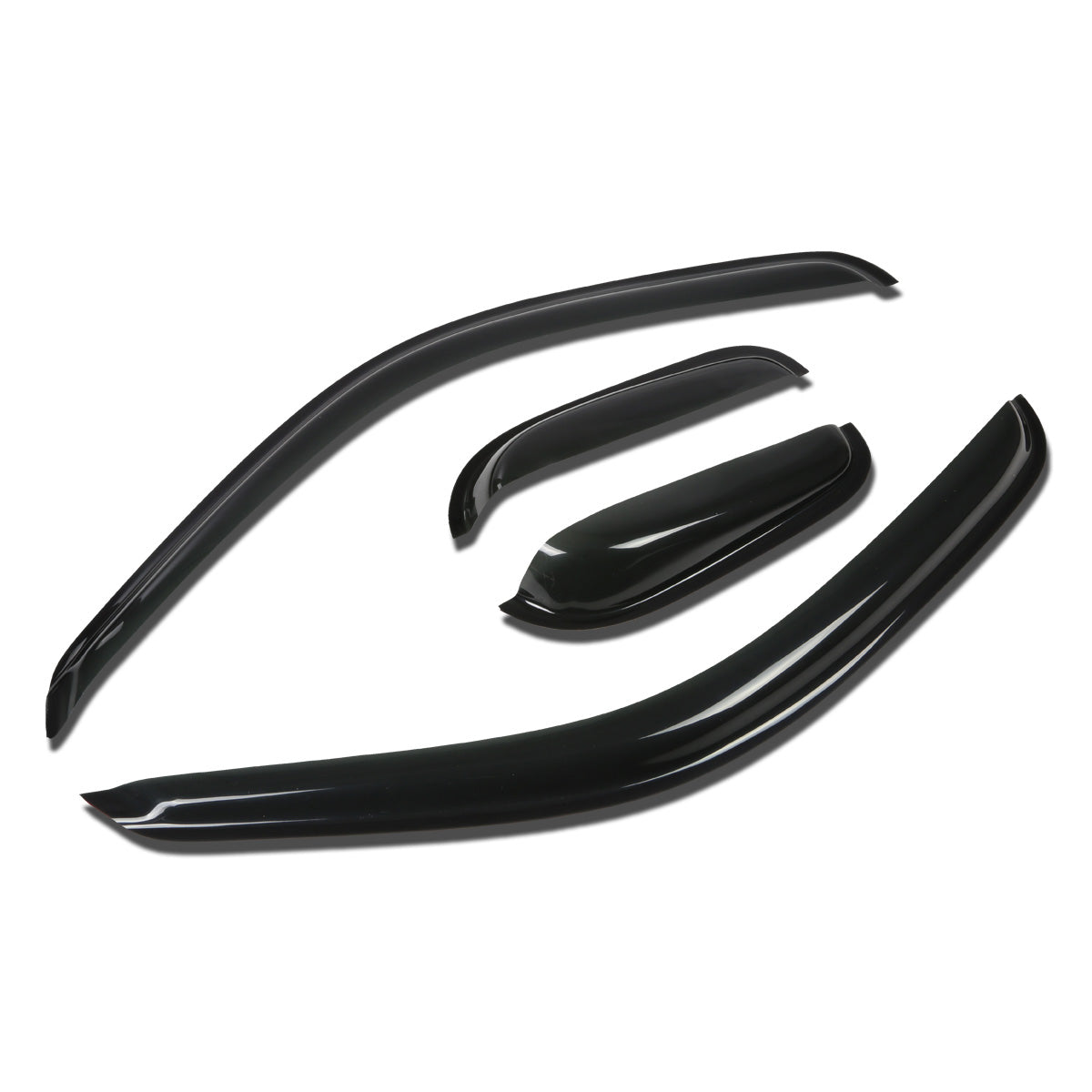 PROTECTOR DE VENTANA WINDOW VISORS - 95-04 TOYOTA TACOMA 2-DR - 4PCS - EXTENDED CAB - DARK SMOKE